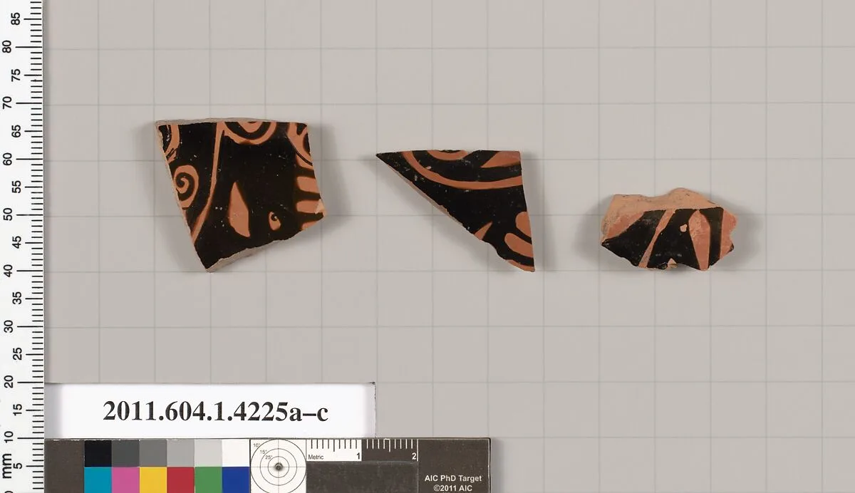 Terracotta fragments of kylikes (drinking cups) — Unknown