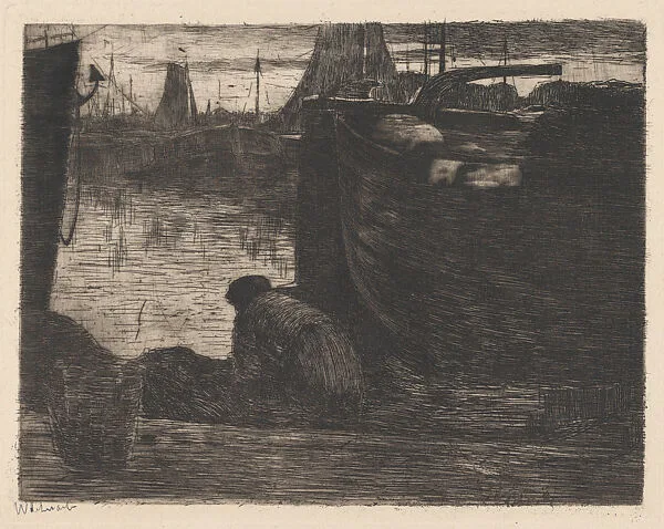 Dock Scene — Willem de Zwart