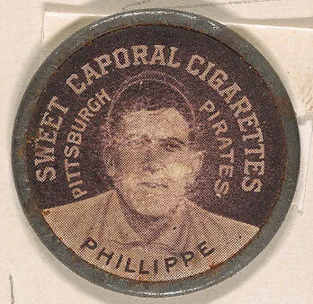 Phillippe, Pittsburgh Pirates (black), from the Domino Discs series (PX7), issued by Kinney Brothers — Kinney Brothers Tobacco Company