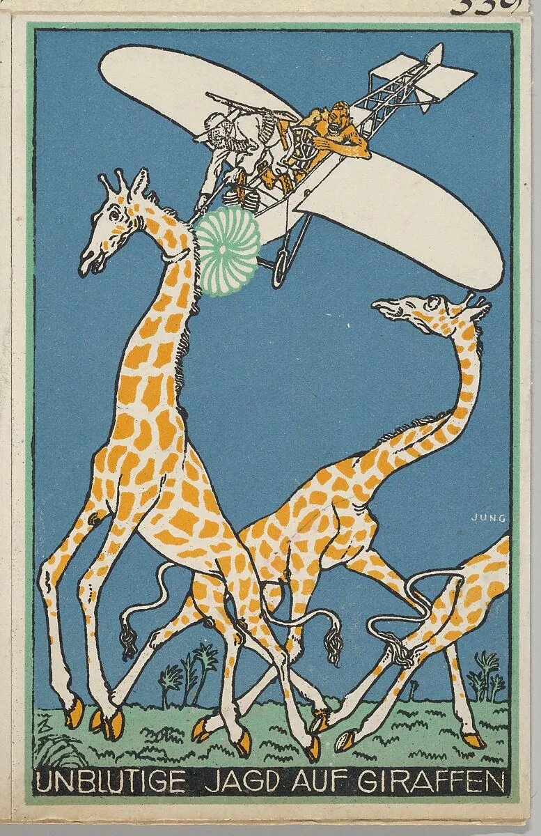 Bloodless Giraffe Hunt (Unblutige Jagd auf Giraffen) — Moriz Jung|Wiener Werkstätte