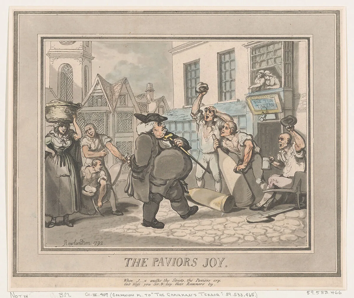 The Pavior's Joy — Thomas Rowlandson