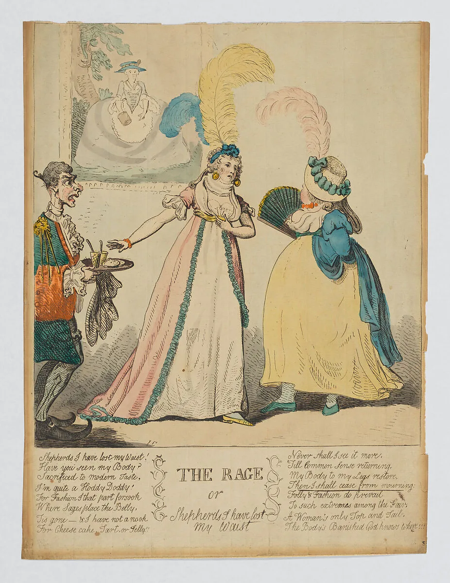 The Rage, or Shepherds I have lost My Waist — Isaac Cruikshank|S. W. Fores