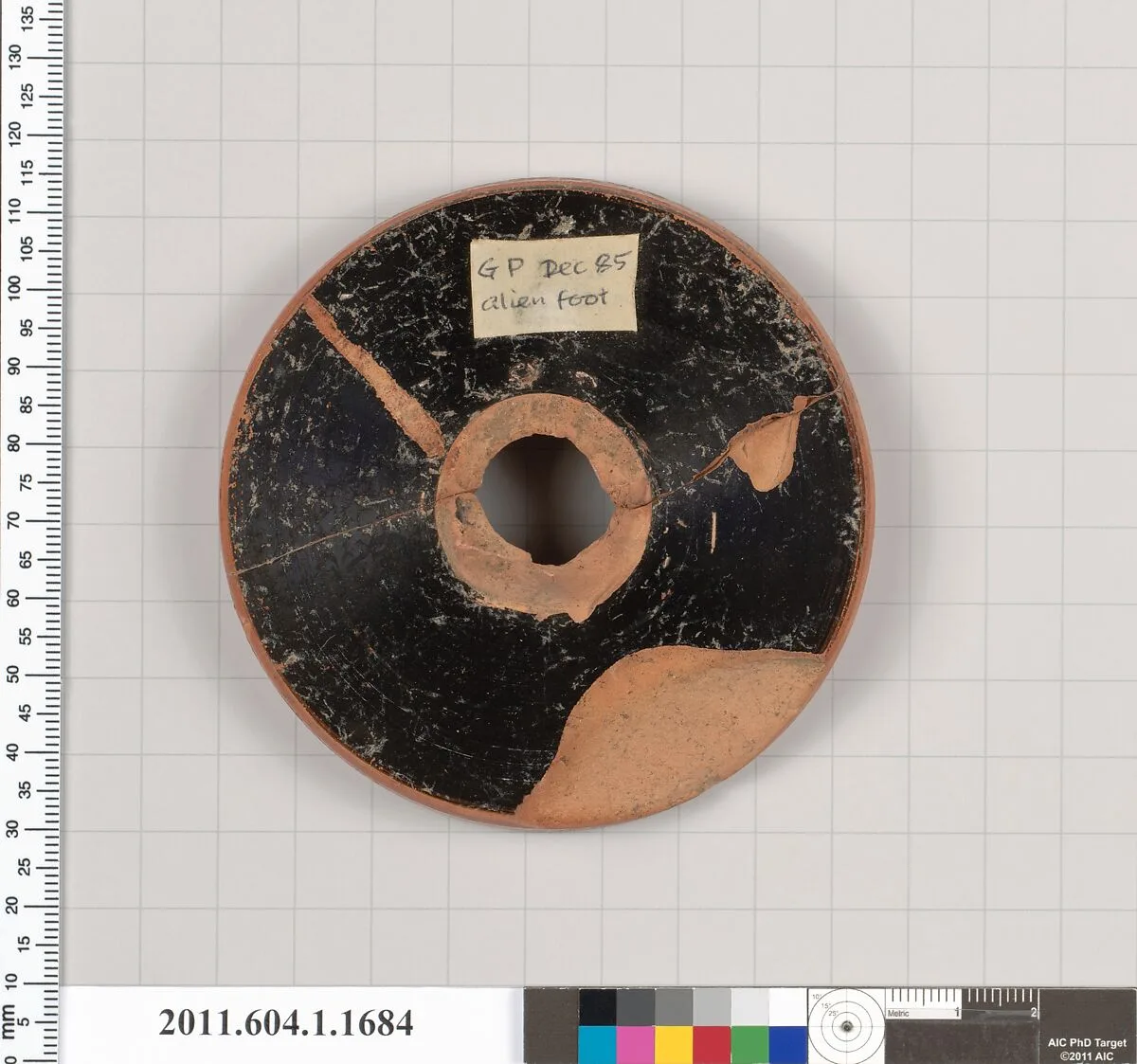 Terracotta fragment of a kylix (drinking cup) — Unknown