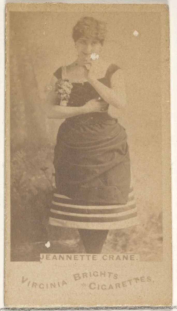 Jeannette Crane, from the Actors and Actresses series (N45, Type 1) for Virginia Brights Cigarettes — Allen & Ginter