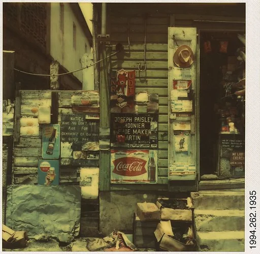 [Shoemaker's Shop, Marigot, St. Martin's, French West Indies]
