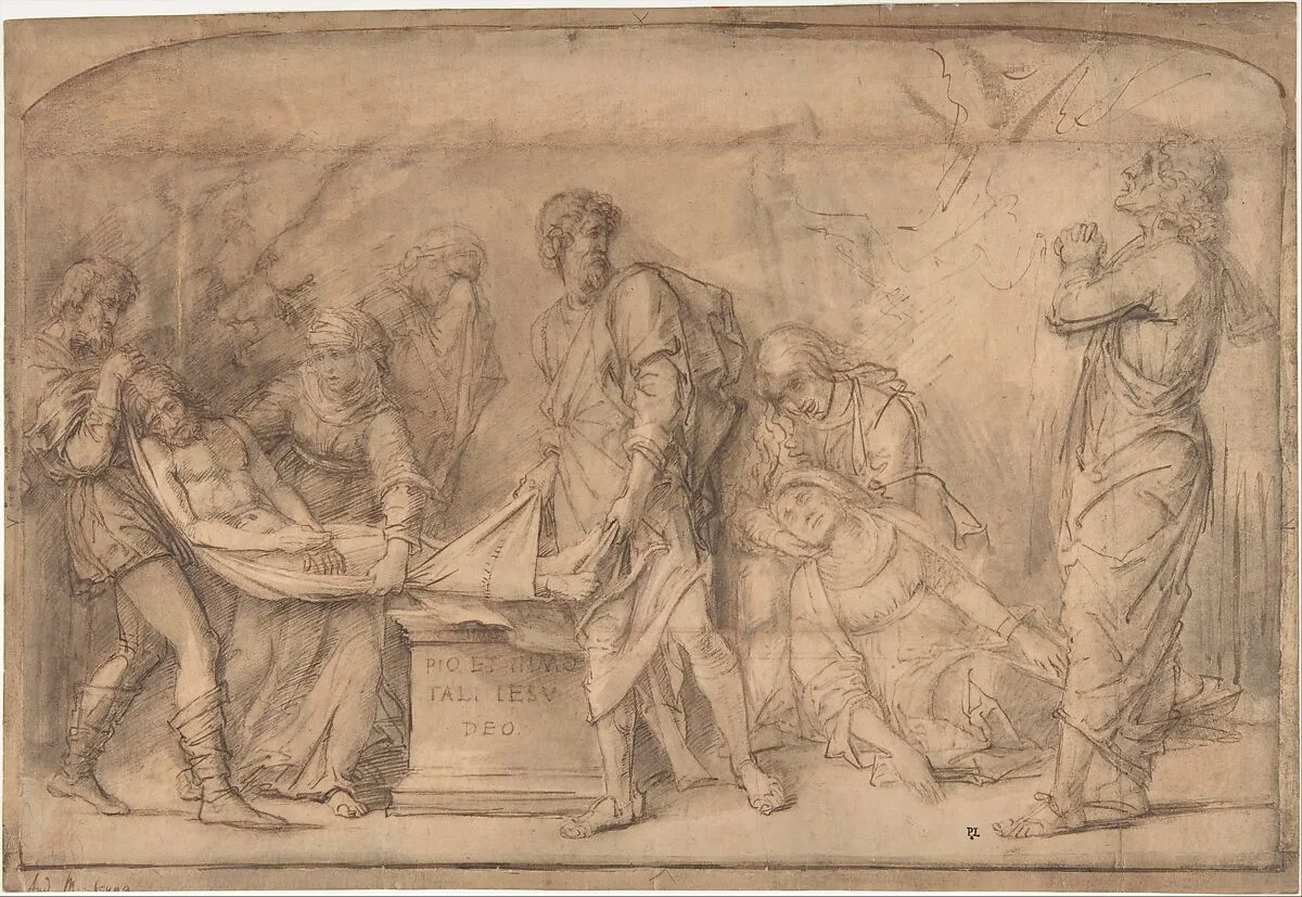 The Entombment, after Mantegna — Rembrandt (Rembrandt van Rijn)|Andrea Mantegna|Rembrandt (Rembrandt van Rijn)