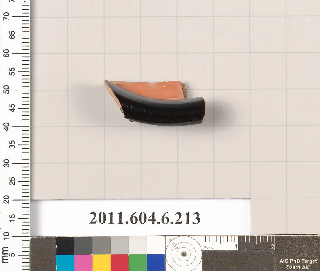 Terracotta fragment of a skyphos (deep drinking cup)? — Unknown