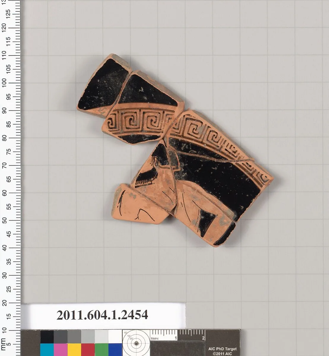 Terracotta fragment of a kylix (drinking cup) — Unknown