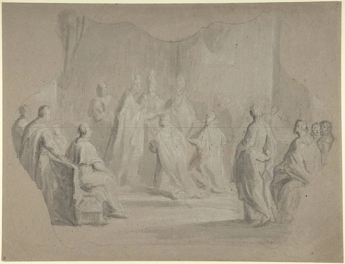 The Consecration of a Bishop — Anonymous, French, 18th century