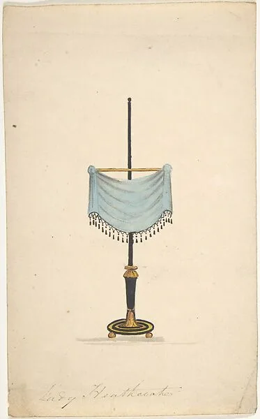 Design for a Firescreen, "for Lady Heathcote" — Gillows