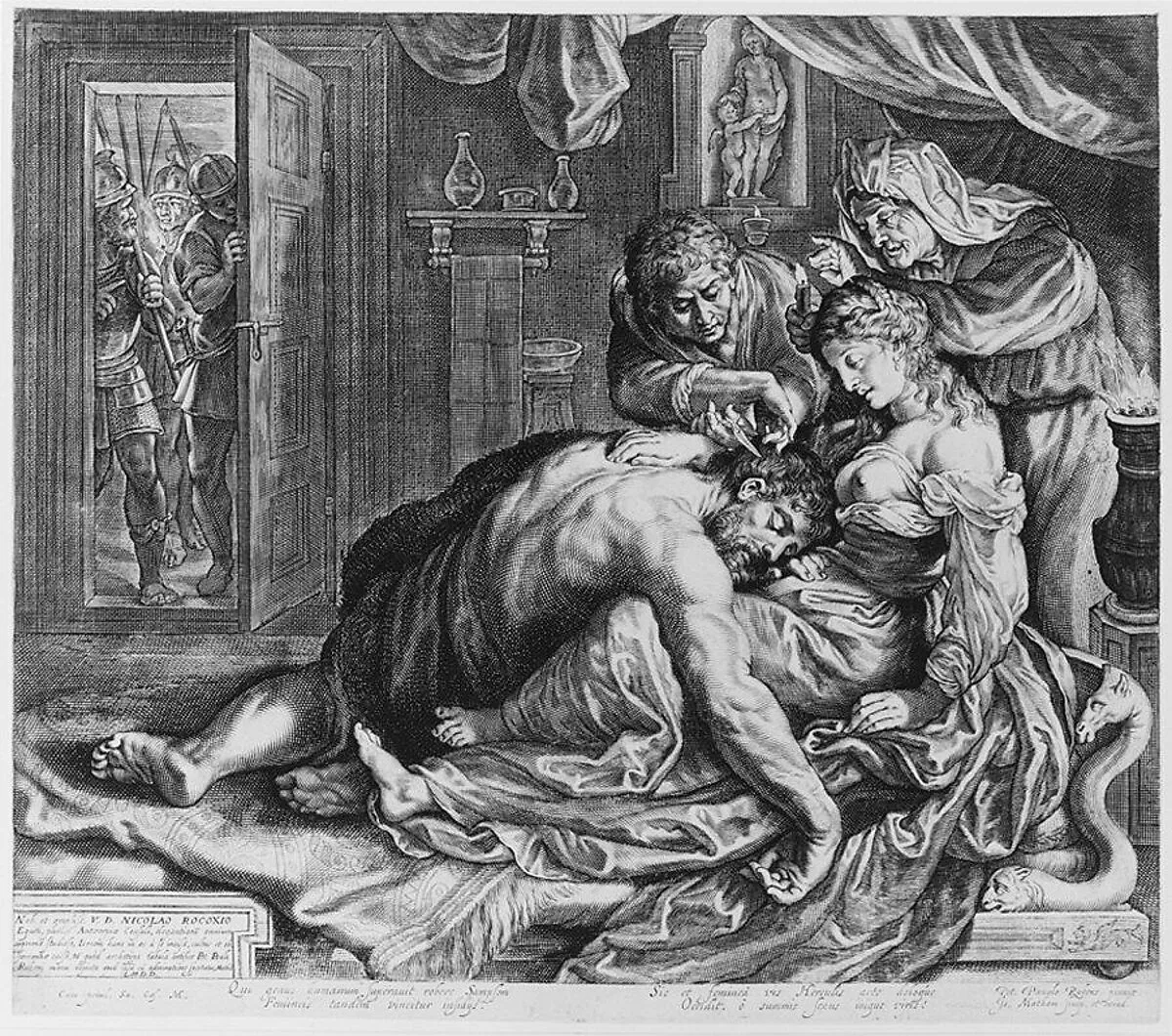 Samson and Delila — Peter Paul Rubens|Jacob Matham