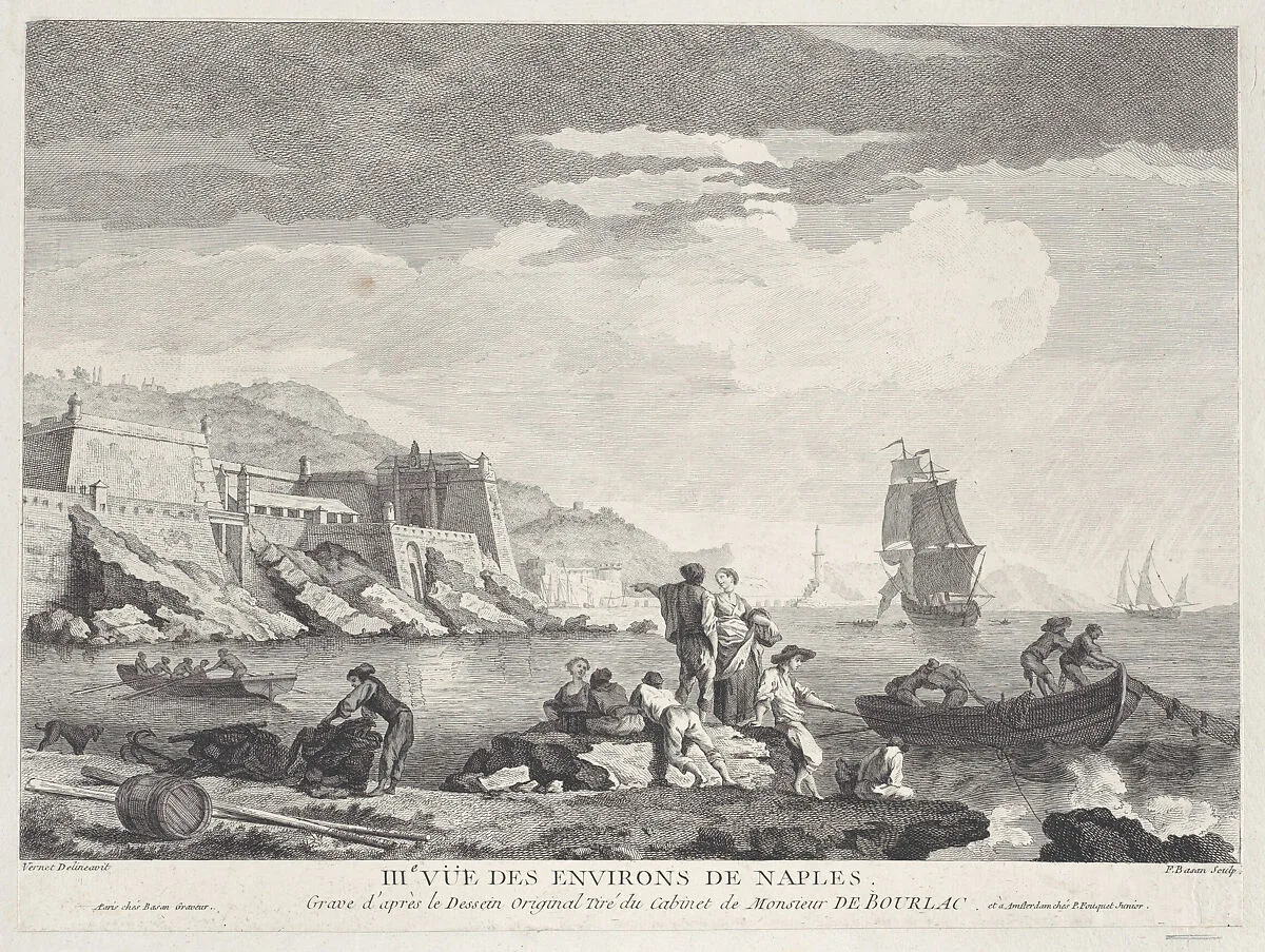 Third View of the Surroundings of Naples — Pierre François Basan|Joseph Vernet