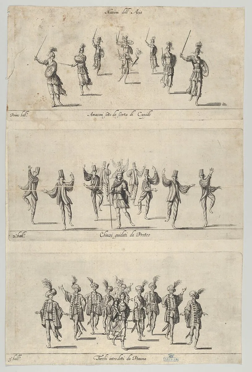 Nations of Asia ballets — Anonymous, Italian, 17th century