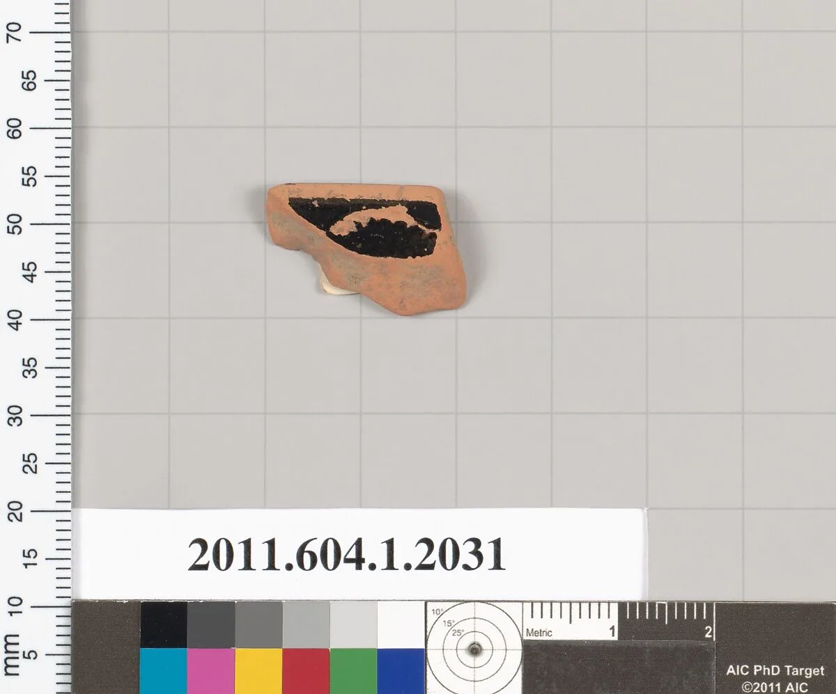 Terracotta rim fragment of a kylix (drinking cup) — Unknown