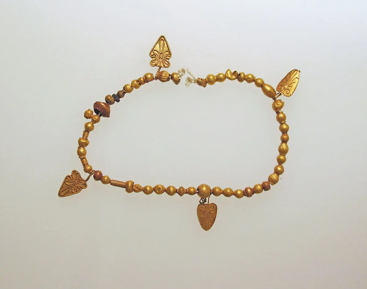Necklace with palmette pendants — Unknown
