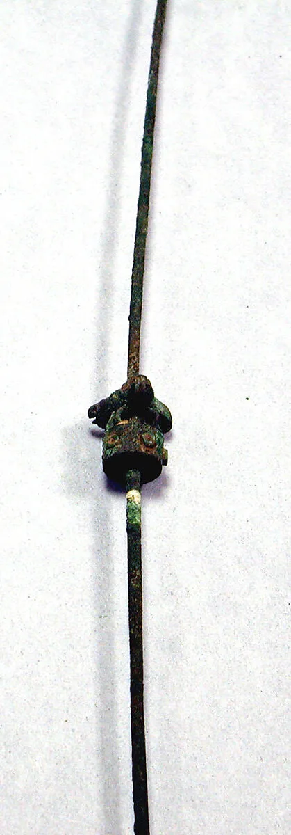 Copper Weaving Implement with Disk — Unknown