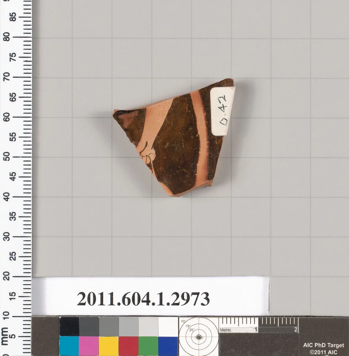 Terracotta fragment of a kylix (drinking cup) — Unknown