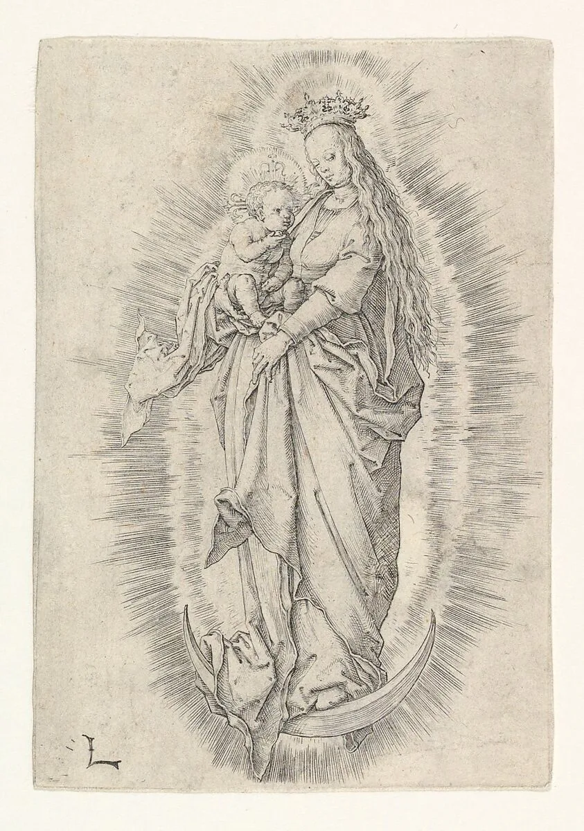 The Crowned Virgin With Child in Glory — Lucas van Leyden