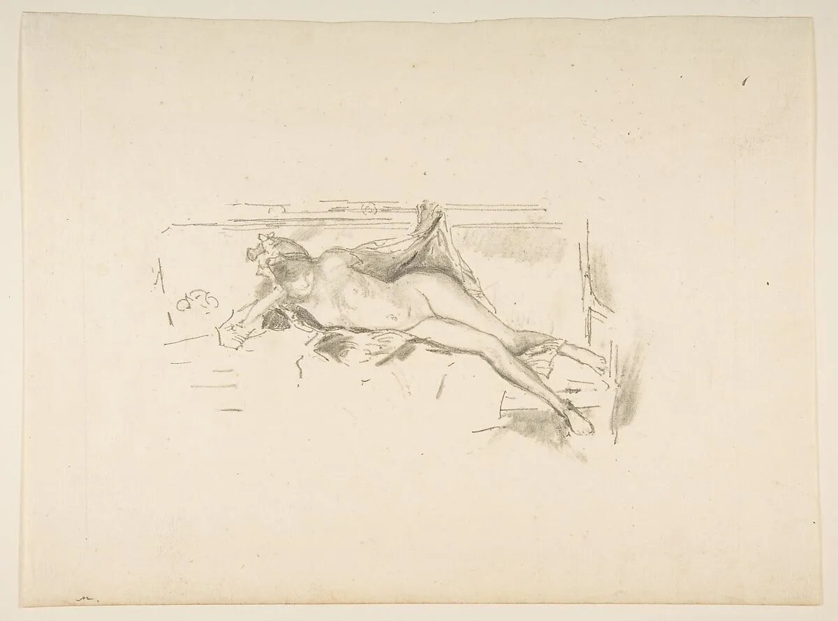 Nude Model, Reclining (Nude Model Resting) — James McNeill Whistler