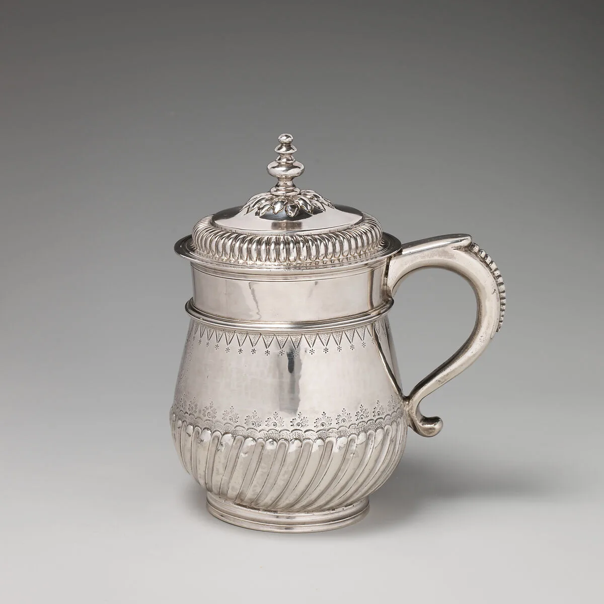 Mug with cover (one of a pair) — David Willaume I