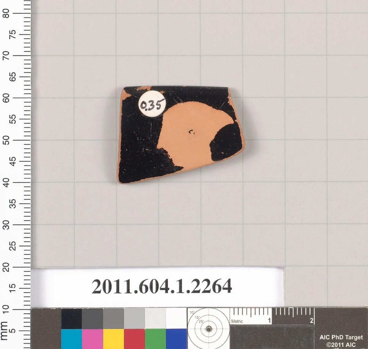 Terracotta rim fragment of a kylix (drinking cup) — Unknown