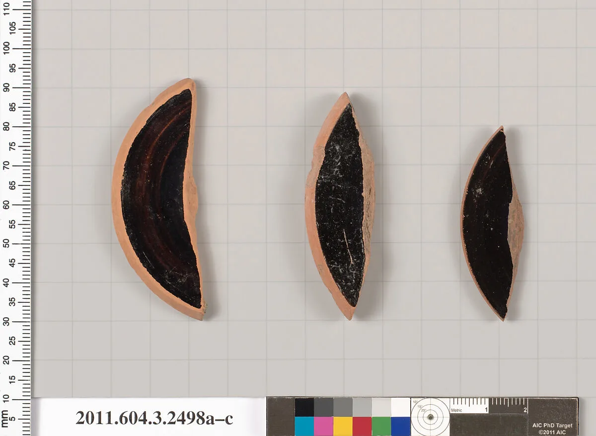 Terracotta fragment of a kylix (drinking cup) — Unknown