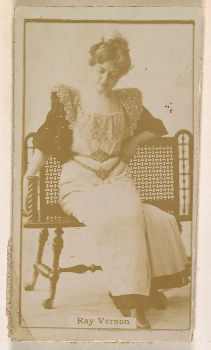 Ray Vernon, from the Actresses series (N245) issued by Kinney Brothers to promote Sweet Caporal Cigarettes — Kinney Brothers Tobacco Company