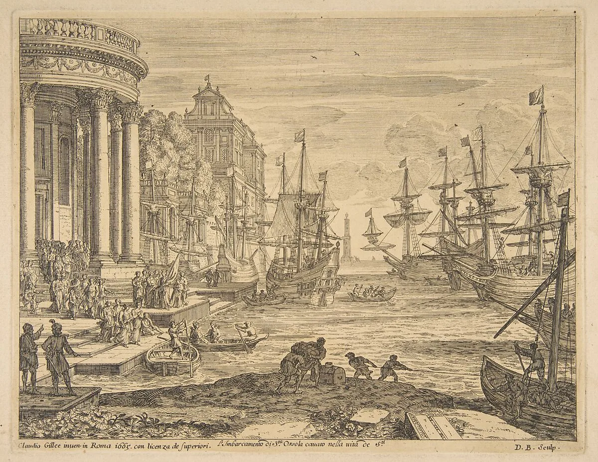 Embarkation of St. Ursula — Claude Lorrain (Claude Gellée)|Dominique Barrière