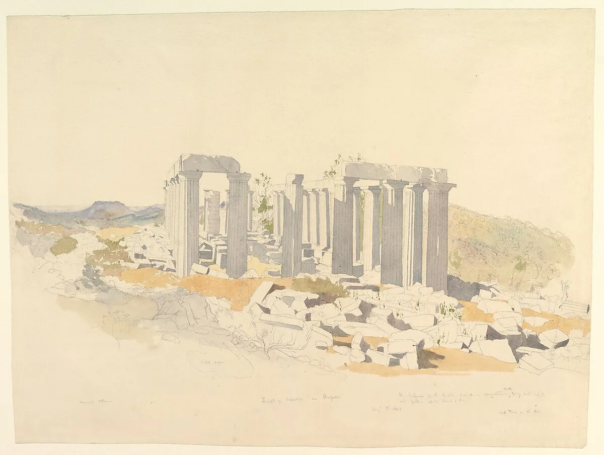 The Temple of Apollo at Bassae — Thomas Hartley Cromek