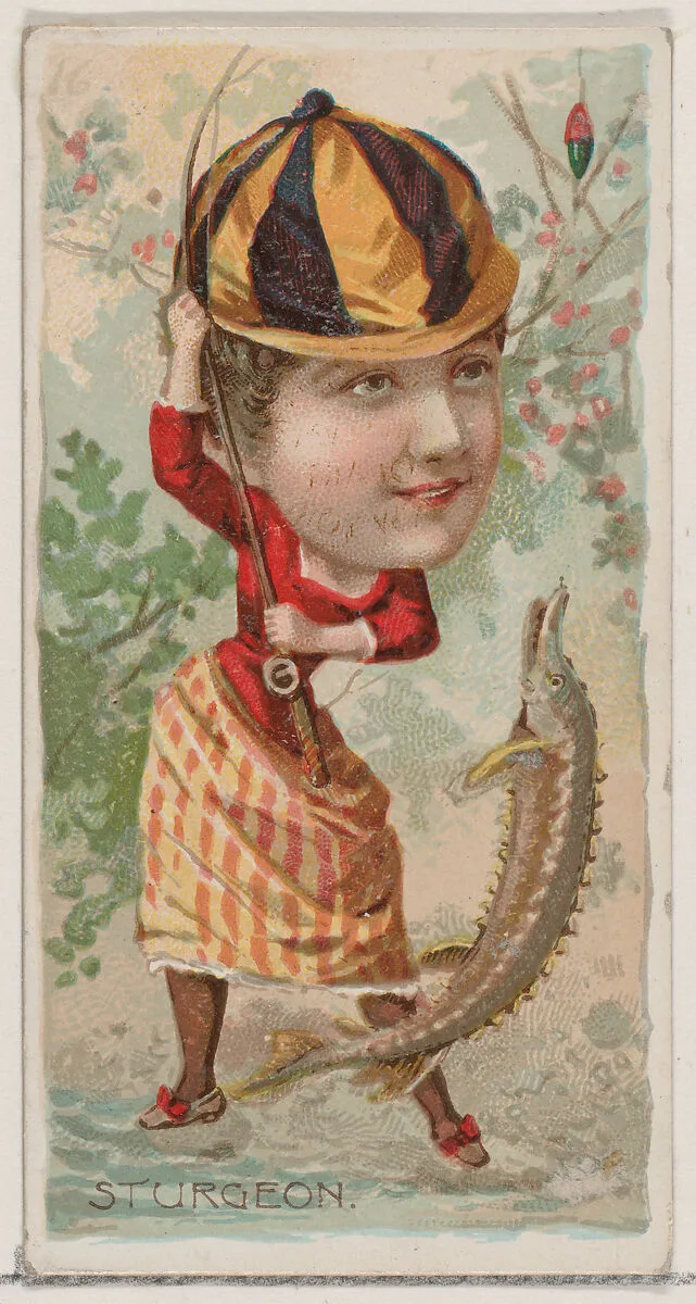 Sturgeon, from the series Fishers and Fish (N74) for Duke brand cigarettes — W. Duke, Sons & Co.|Knapp & Company
