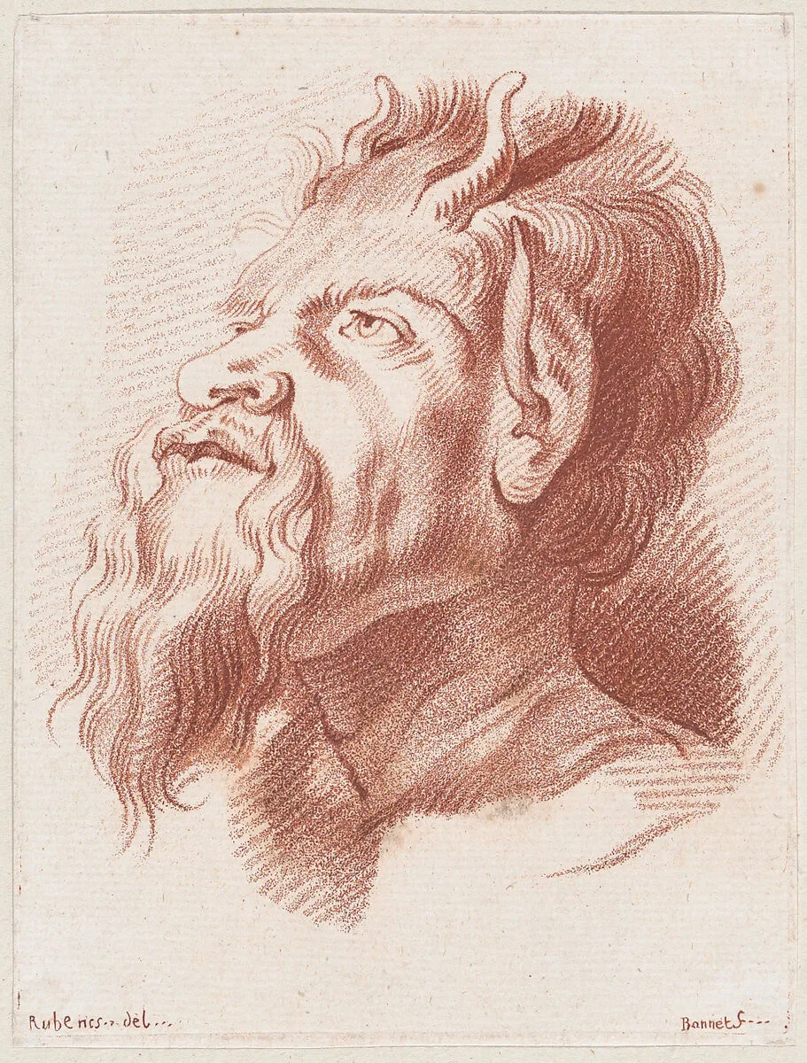 Head of a satyr — Peter Paul Rubens|Louis Marin Bonnet