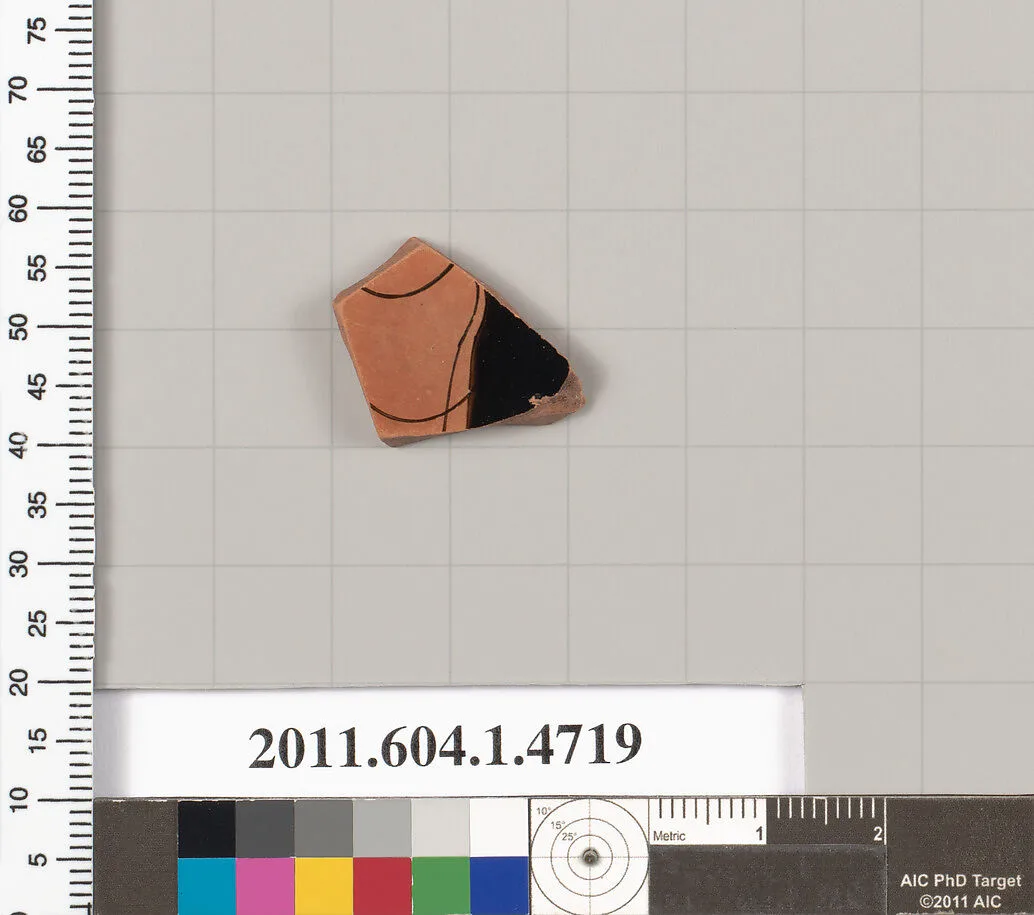 Terracotta fragment of a kylix (drinking cup) — Unknown
