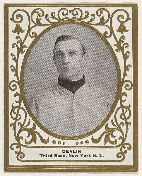 Devlin, 3rd Base, New York, National League, from the Baseball Players (Ramlys) series (T204) issued by the Mentor Company to promote Ramly and T.T.T. Turkish Cigarettes — Carl Homer Studios, Boston|Mentor Company, Boston