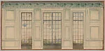 The Breakers: unidentified room, window wall panelling design — Ogden Codman, Jr.|Ogden Codman, Jr.