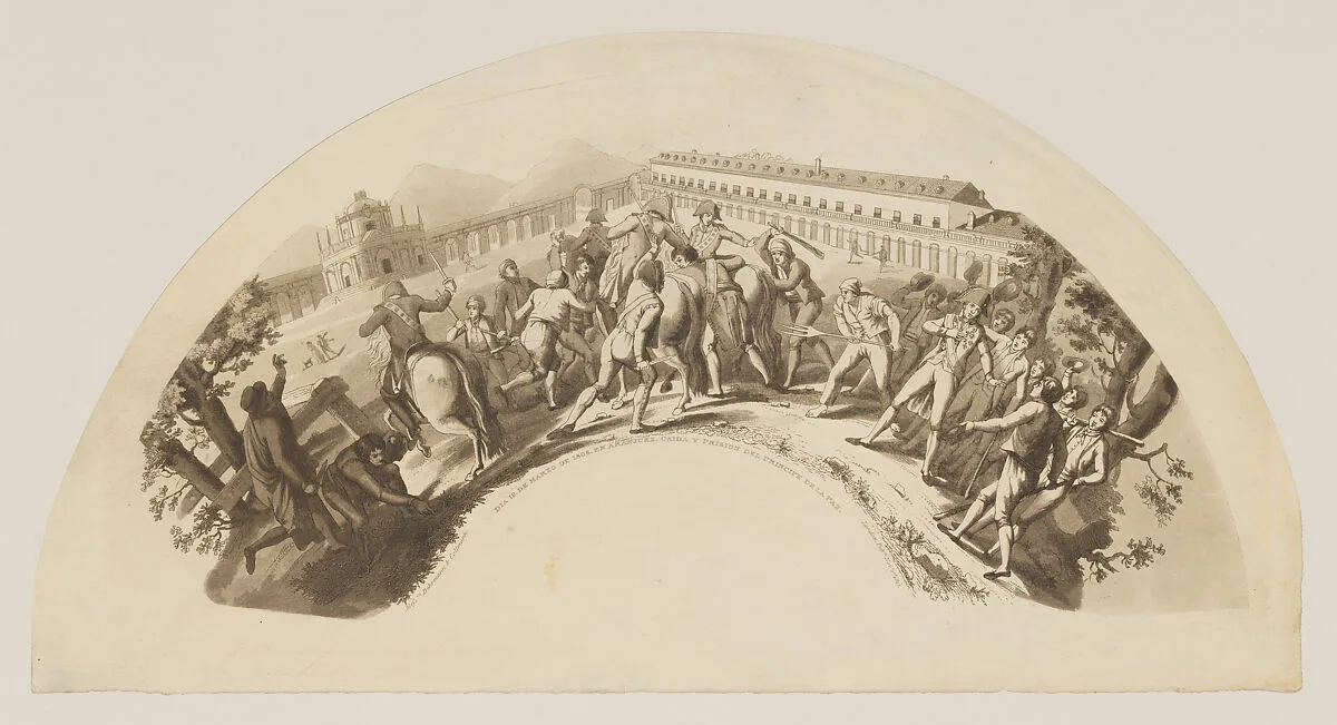 Dia 19 de Marzo de 1808, en Aranjuez, Caida y Prision del Principe de la Paz — Anonymous, British, early 19th century