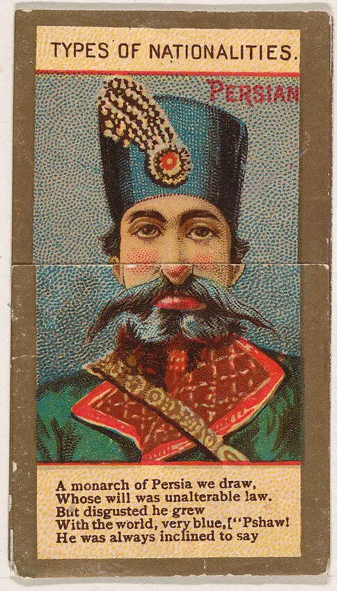 Persian, from Types of Nationalities (N240) issued by Kinney Bros. — Kinney Brothers Tobacco Company