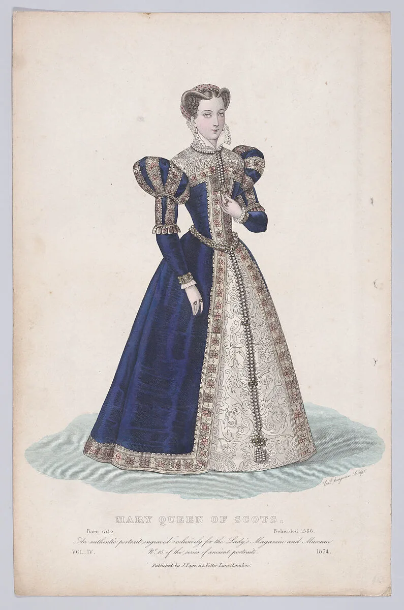 Mary, Queen of Scots (from "Court Magazine and Monthly Critic and Lady's Magazine," volume IV) — Mary, Queen of Scots|Edward Hargrave|J. Page