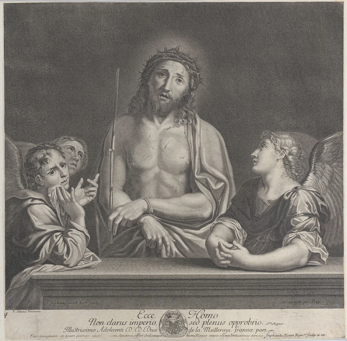 Ecce Homo with three angels — Francesco Albani|Etienne Picart