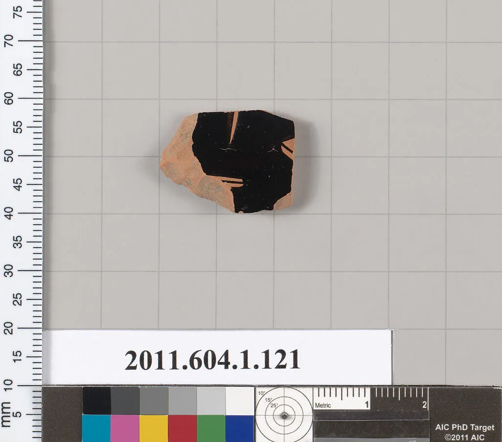 Terracotta fragment of a kylix (drinking cup) — Unknown