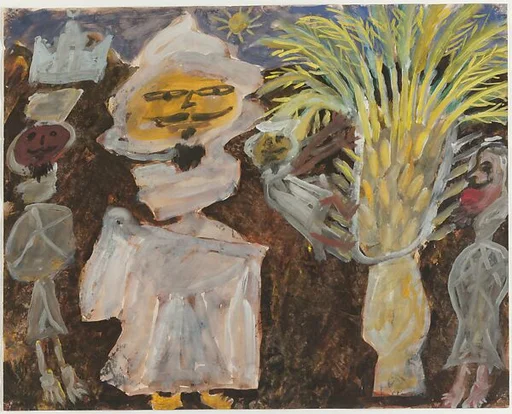 Bedouins et palmier