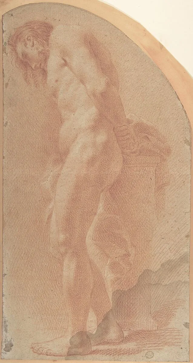 Study of a Male Nude — Giovanni Larciani ("Master of the Kress Landscapes")