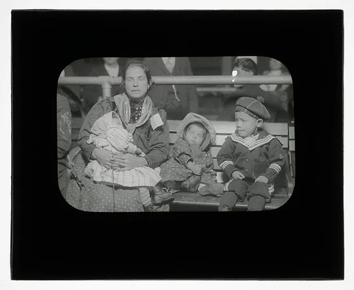[Social Documentary Lantern Slide of New York]