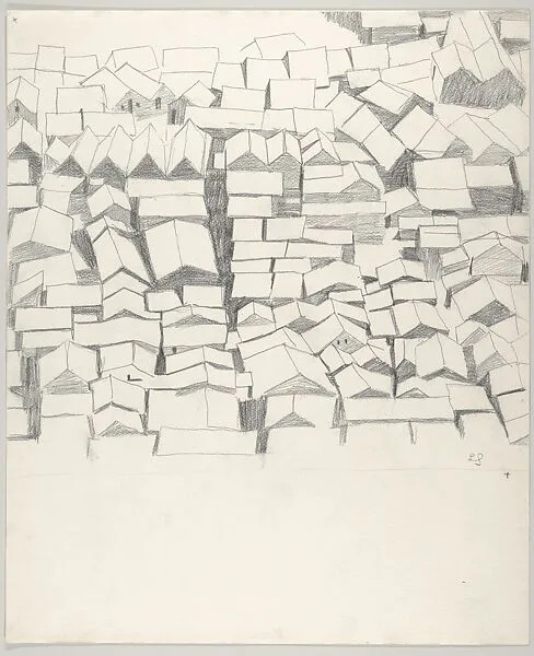 Sketch for Lithograph "Las Yaguas" 1956 — Emilio Sanchez