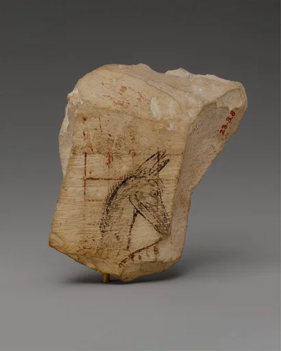 Ostracon with a donkey