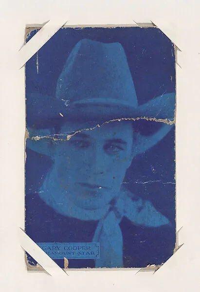 Gary Cooper from Western Stars or Scenes Exhibit Cards series (W412) — Unknown