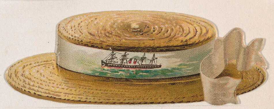 Hat, from the Novelties series (N228, Type 4) issued by Kinney Bros. — Kinney Brothers Tobacco Company