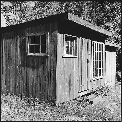 [6 Exterior Views of Walker Evans's Studio, Old Lyme, Connecticut]