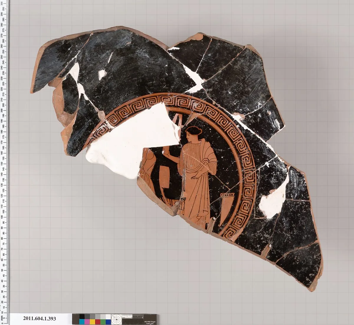 Terracotta fragment of a kylix (drinking cup) — Unknown