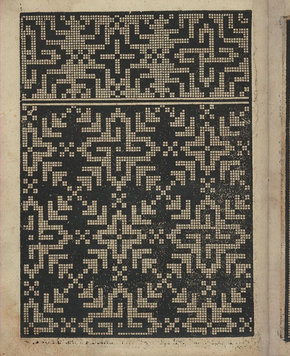 Libbretto nouellamete composto per maestro Domenico da Sera...lauorare di ogni sorte di punti, page 19 (verso) — Domenico da Sera