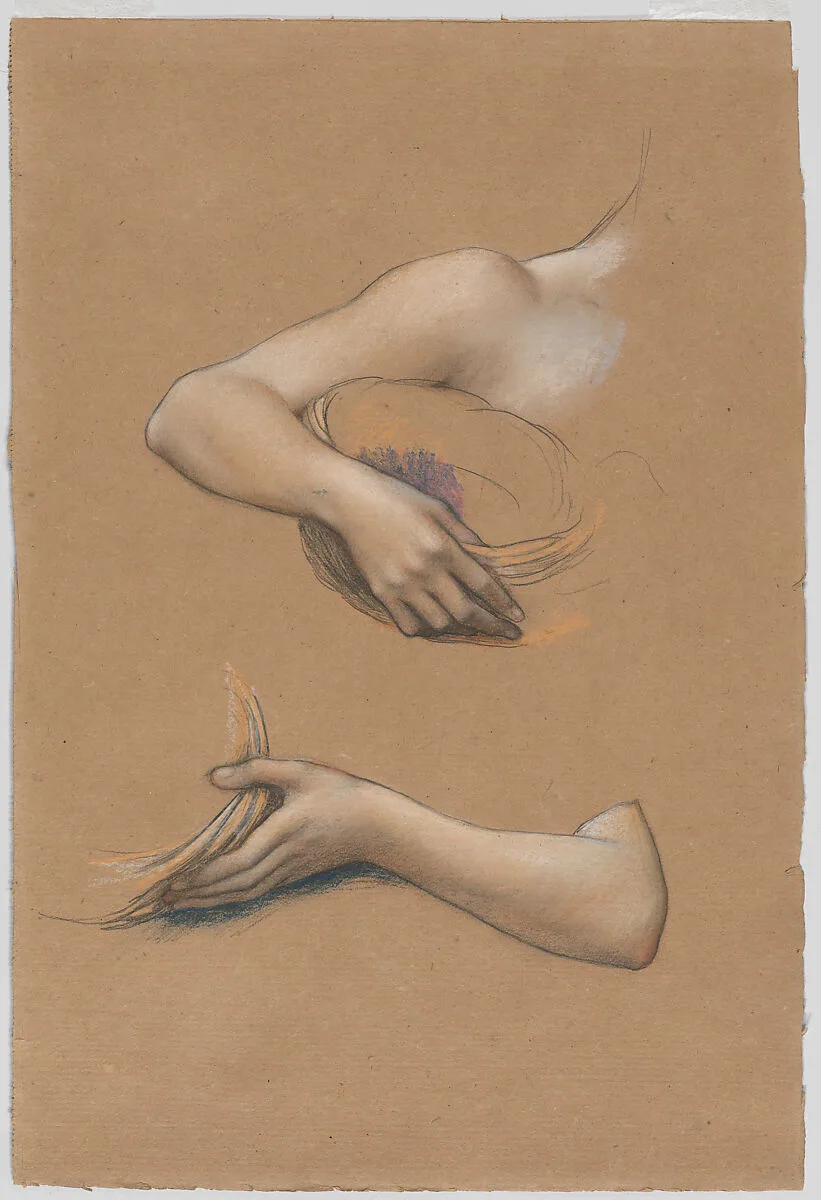 Study of Arms for "The Cadence of Autumn" — Evelyn De Morgan